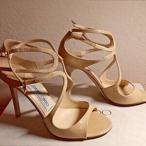 Jimmy Choo Lang Shoes Heels Sandals Patent Leather